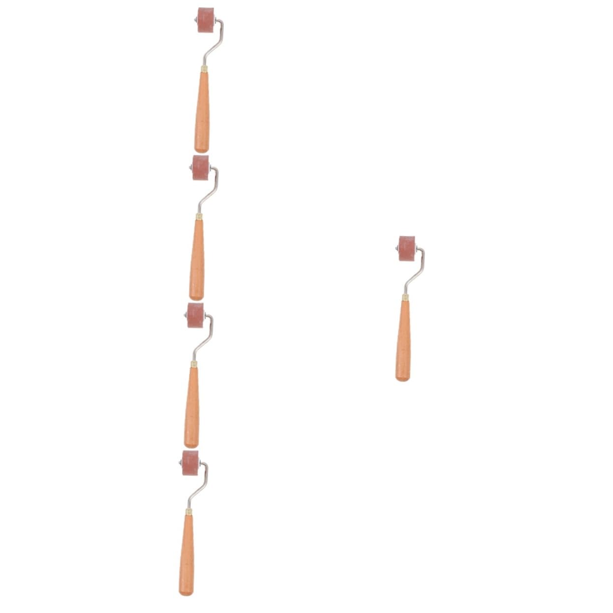 Applicateur de peinture caoutchouc STOBOK lot de 5 rouleaux d'impression et estampage