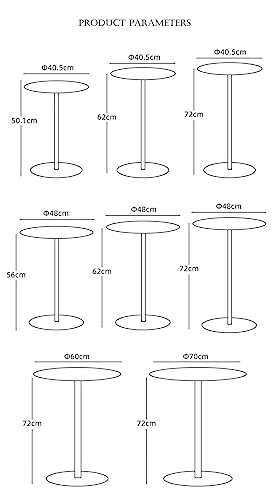 Table de bistrot ronde grise de 70 x 72 cm pour intérieur et extérieur