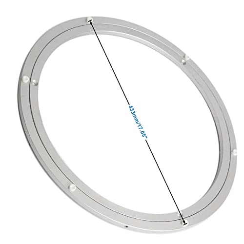 Dailydanny Aluminum Heavy Duty Lazy Susan Rotating Turntable Bearing Swivel Plate Hardware For Dining-Table (18 Inch（10Mm）) #TOP5