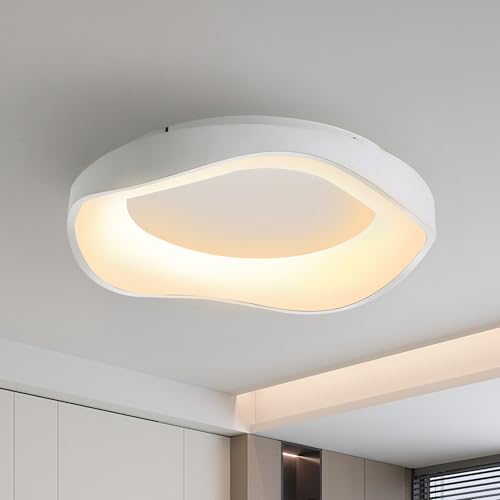 meibeileil Moderne Led Deckenleuchte, Deckenleuchte Minimalistische,42cm 3500K Led Deckenlampe Für Wohnzimmer Schlafzimmer KüChe Flur（Warmes Licht）