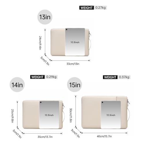 Bolsa universal para tableta de 13,3-16,1" ligera y compatible con Chuwi 5