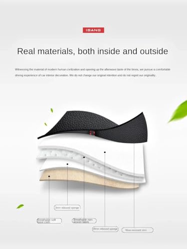 Housse de siège voiture en cuir PU robuste et imperméable ensemble complet
