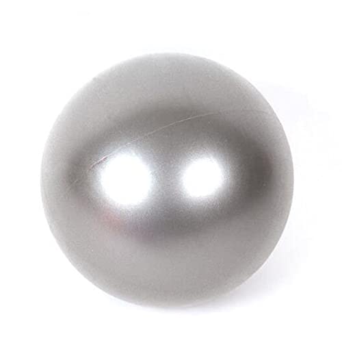 Yogaboll 25cm övning fitness pilates boll balans övning gym fitness yoga kärnboll inomhus träning boll Anti-Burst Gymnastikboll(Grey)