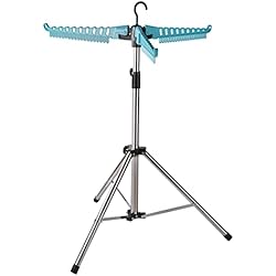 Perchero Ropa Lidl Sinbide Tendedero de Ropa Plegable Perchero Extensible con Barra para Colgar Ropa Portátil para Interior y Exterior (Azul)