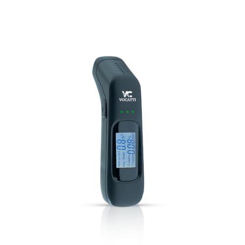 Image of Digital Alcohol Tester | Portable Non-Contact Breath Analyzer with Advance Sensor Technology | LCD Display, Rechargeable | for Personal Safety and Drive Checks | 1 Year Warranty