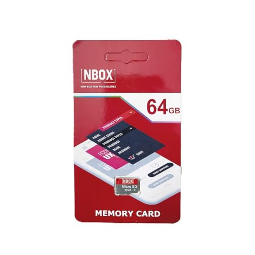 Image of NBOX Micro SD Memory Card, 64GB, Class 10