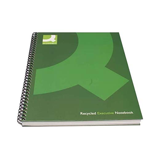 FINCHLEY Q-Connect Recycled Wirebound Notebook A5 Green KF03732 (Pack of 3)