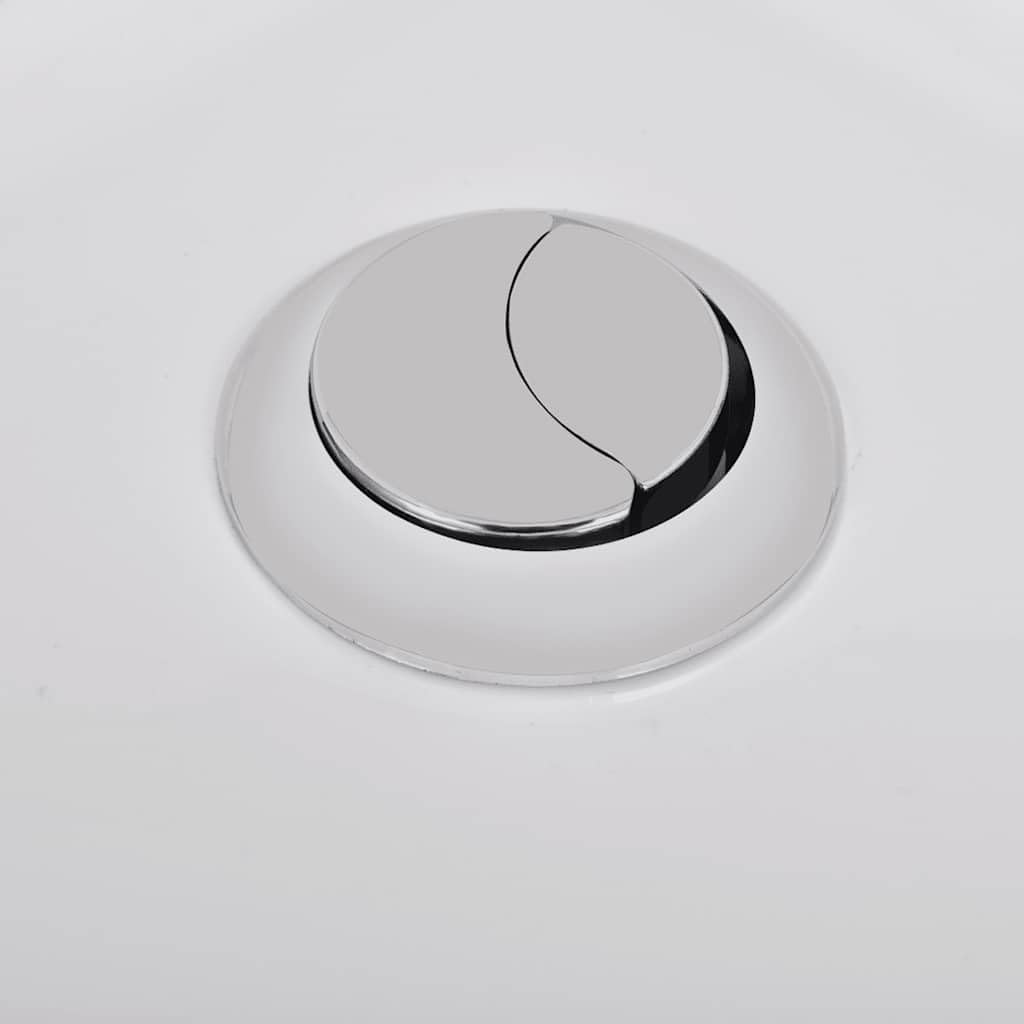 vidaXL Sanitari da Bagno Set WC e Bidè in Ceramica Bianco Vaso Water e Bidet