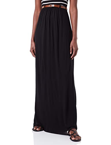 VERO MODA TALL Women's VMLINN Belt Ankle Skirt NOOS Tall Maxirock, Black, XS/T Cover