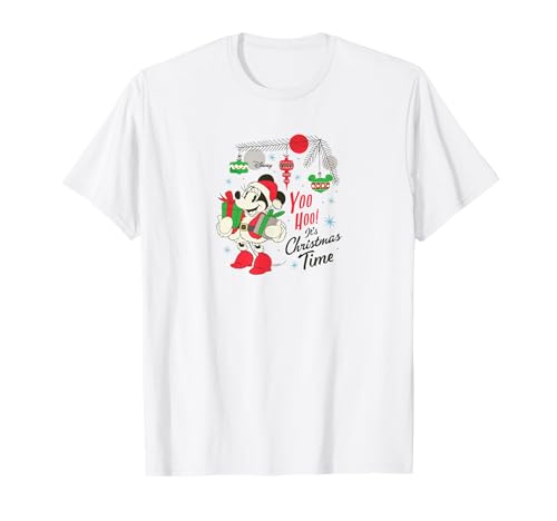 T-shirt Minnie Santa idée cadeau de Noël Disney pour femme et adolescente