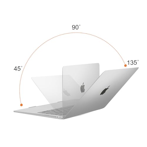 Image of MOSISO Compatible with MacBook Air 13 inch Case 2022 2021 2020 2019 2018 Release A2337 M1 A2179 A1932 Touch ID, Plastic Hard Shell Cover Compatible with MacBook Air 13.3 inch Case, Frost