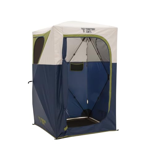 Territory Tents® Jet Set Privacy Shower Tent, Jet Set Framework, No Assembly, Camp Shower, Camp Restroom, Privacy Tent Shower, 78” x 62” x 62”, PT100DB