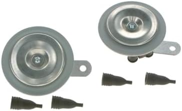 Bosch FC4 Disc Horn Set for Car, LCV & CV | 12V, 335/420Hz, 105-118dB, 96mm | Zinc-Coated, All-Weather, Internal & External Mounting