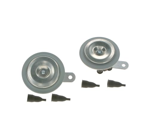Image of Bosch FC4 Disc Horns Horn Silver Colour 12 V Set of 2 For Car, LCV,3-Wheeler,Bike