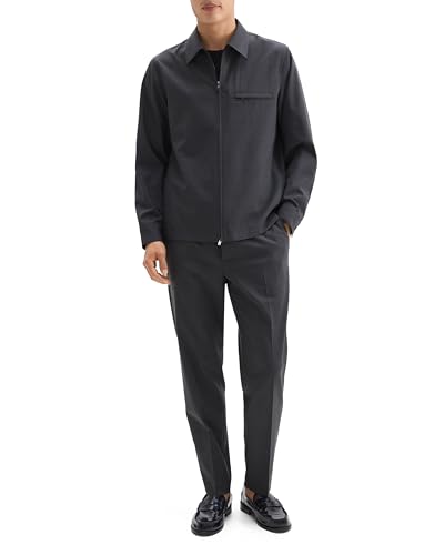 Theory Mens Overshirt Travel Jacket in Motion Wool3