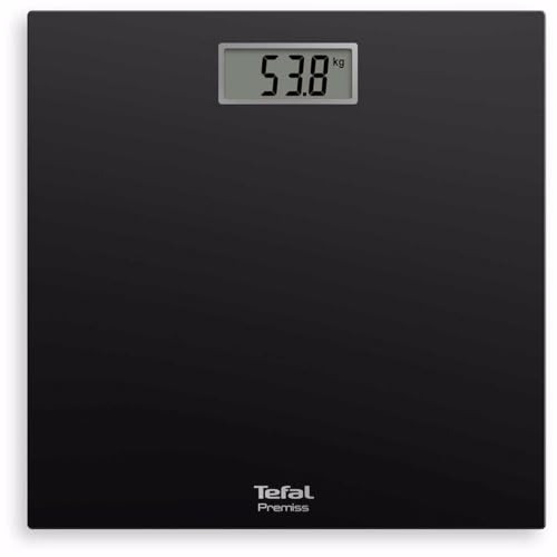 Tefal Premiss PP1400 balance, Affichage facile à lire, Plateau spacieux, Jusqu'à 150 kg, Mise en marche et arrêt automatique, Noir