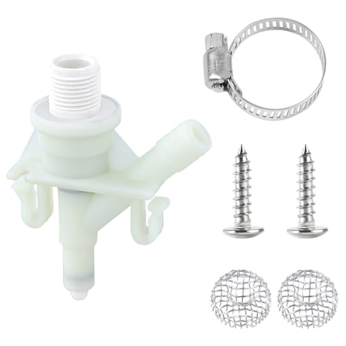 Image of Gosknor RV Toilet Valve Replacement Kit, RV Toilet Foot Flush Valve Compatible with Dometic 300 310 320 RV Toilet Parts for RV Toilets & Marine Toilet