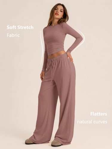 Image of Trendy Queen Women's 2 Piece 2026 Fall Fashion Lounge Set with Pockets