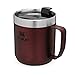 Stanley Classic Legendary Camp Mug 0,35L / 12OZ Wine – a isolamento sottovuoto a doppia parete - Tazza da campeggio in acciaio inossidabile - Tazza termica senza BPA - Lavabile in lavastoviglie