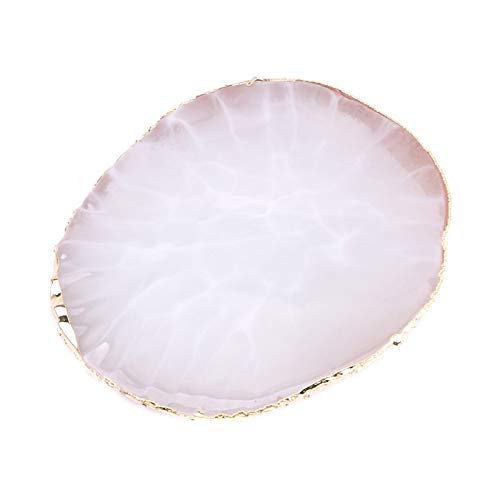 Resin Nail Art Painting Gel Palette Golden Edge Polish Agate Mix Stir Crystal
