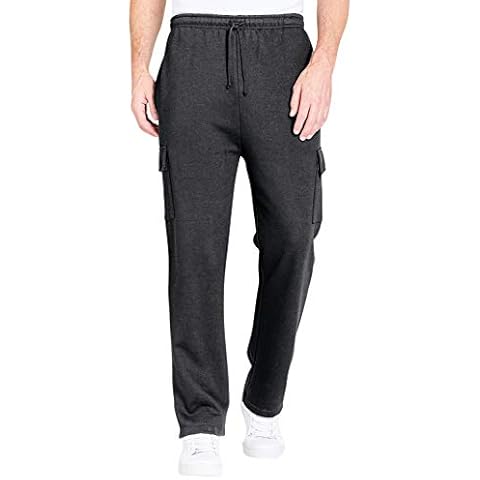 Pegasus | Mens | Fleece Jog Pant with Cargo Pockets | Black Cover