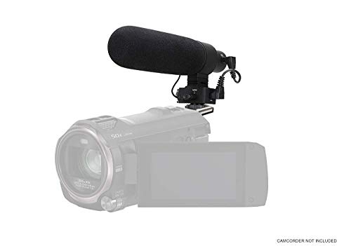 Advanced Super Cardioid Microphone for Sony HDR-CX455 (Stereo/Shotgun) with Dead Cat Wind Muff (Includes Mounting Bracket) -  Digital Nc, MICM3CX455-1598A