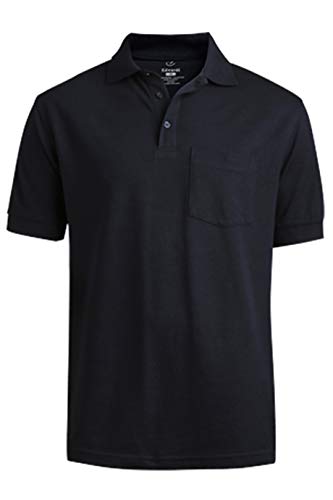 Edwards Blended Pique Short Sleeve Polo with Pocket