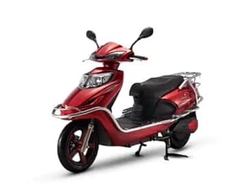Mantra E-Bikes Marvel Electric Scooter - 50-55 Km Range | Alloy Wheels | Disc Brake | LCD Display | Cheery Red