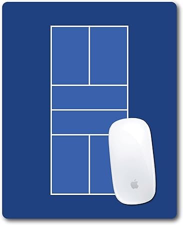 Racquet Inc Pickleball Court Mouse Pad – Blue Desk Mousepad with Fabric Surface – Pickleball-Themed Office Accessory for Work or Gaming – Compatible
