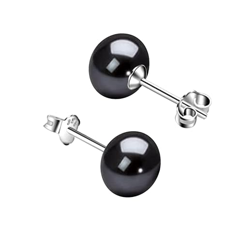 Fresh Water Pearl Earrings Set | Pure 925 Sterling Silver | High Lustre Real Pearl Studs| Gift Item for Women & Girls | 6 Month Warranty