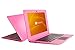 Bigmachine Computer Laptop Mini 10,1 Zoll 32 GB Windows 10 ultradünnes und leichtes Netbook Quad Core PC HDMI USB Webcam Netflix YouTube QWERTZ Layout (Dunkelrosa)