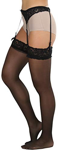 Image of ToBeInStyle Women's Lace Classic Elegant Sheer Garter Belt