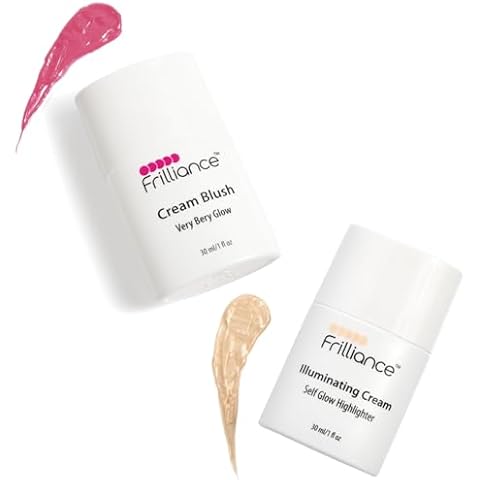 Frilliance Cheek Duo, Very Berry Glow, Illuminating Highlighter Tint, Cruelty Free Hypoallergenic for Teens of All Skin Types Cover