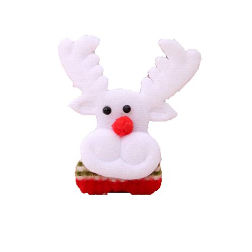 Forniture per le vacanze Distintivo di Natale con Spilla Decorazioni Natalizie 8 Tipi di Lampade Creative A Forma di Torcia 10 * 5cm (Color : Deer)