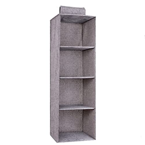 Eulond Organizador Colgante para Armario de 4 Niveles, Estantería Colgante de Tela, Estante de Tela...