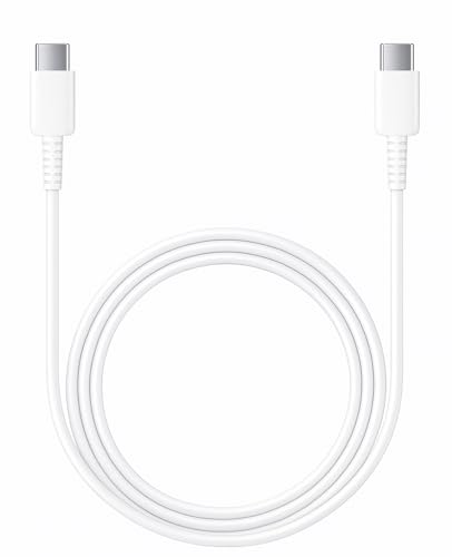 Image of Samsung 2M Type-C to Type-C Fast Charging Cable | PD Support | High-Speed Data Transfer | Compatible with Galaxy A06, F06, A16, M05s, A25, S25, M15, F15, A15, A14, M14, F14, M34, F34, S23 - White