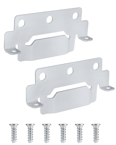 139301 Mounting Plate and 110789 Screws Compatible with IKEA Bed Frame Part # 139301 (139301-2P+110789-6P)
