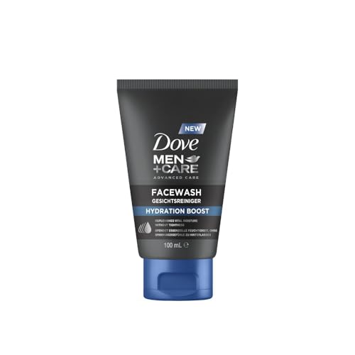 Dove Men+Care Facewash Hydration Boost – Hautpflege für Männer -Gesichtsreiniger – spendet essenzielle Feuchtigkeit, ohne Spannungsgefühle zu hinterlassen, 1x100ml