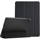 ProCase iPad 9.7"(旧型）ケース スマート 超スリム スタンド フォリオ保護ケース 半透明フロスト バックカバー 対応機種：iPad 9.7" 第6世代 2018 / 第5世代 2017 - ブラック