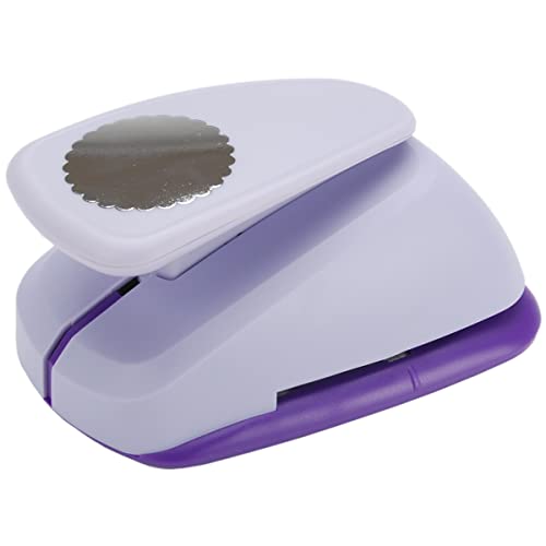 Uchida Clever Lever Giga Scalloped Circle Craft Punch, Multi-Colour, Pack Of 1 - Image 2