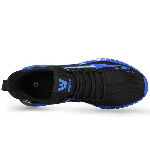 WOWSTICK Lightweight Work Safety Steel Toe Sneakers, Durable Breathable Light Construction Tennis Shoes2