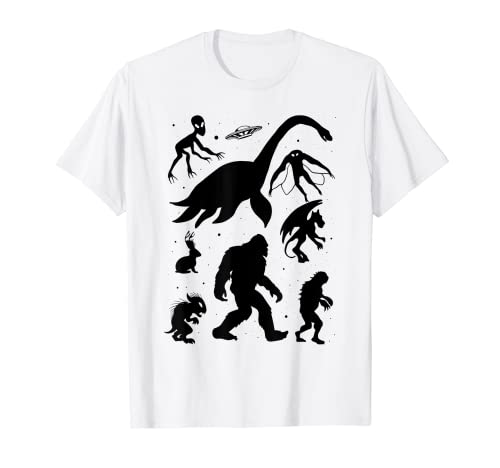 Cryptidcore Estética Cryptozoology Cryptid Monsters Grunge Camiseta