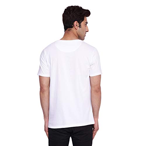 Image of Mickey Mouse Family by Wear Your Mind Men's Regular Fit Round Neck Short Sleeves Knitted T-Shirt