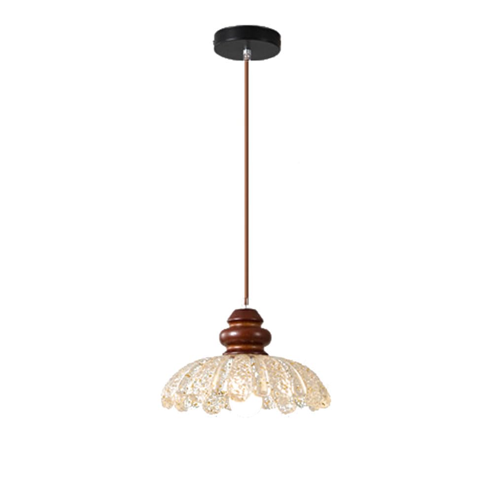 RSZCSMO Medieval Retro 9.84-inch LED Bedroom Bedside Chandelier, American Luxury Dining Table Bar Acrylic Chandelier is Suitable for Living Room Hotel,Lighting Fixture