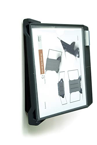 Aidata Porte vue mural avec 10 documents pour 20 vues inclus Noir Cover