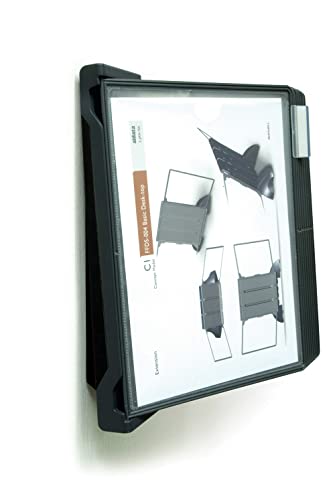 Aidata Porte vue mural avec 10 documents pour 20 vues inclus Noir