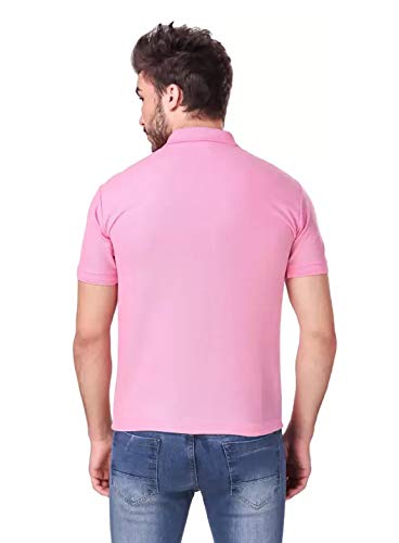 Image of KEOTI Poly Cotton(Mattey) Collar Neck Half Sleeves Tshirt for Men & Boys (Pack of 3), Plain-Regular Fit, Casual Wear, Polo Tees for Daily Use Stylish Comfortable Men's T-Shirt