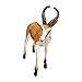 Hellery Realistico Antilope Springbok Deer Figurine Creature Action Figure Modello di Zoo in età prescolare per Regalo di Natale Giocattolo in età prescolare - Marrone
