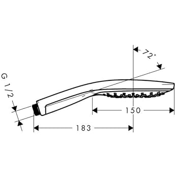 Amazon.co.jp: Hansgrohe(ハンスグローエ) レインダンス S150