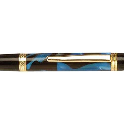 Woodriver Blue Agate Pen Blank - 3/4